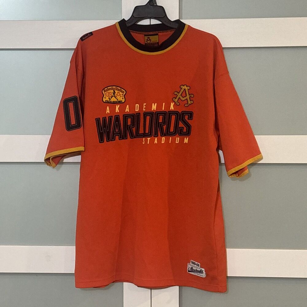 Vintage Akademiks Warlords Jersey Stadium Nyc Series Orange Xxxl Rare - Nice